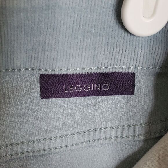 NYDJ Powder Blue Corduroy Stretch Mini Boot Cut Pants Size 4 - Picture 9 of 17